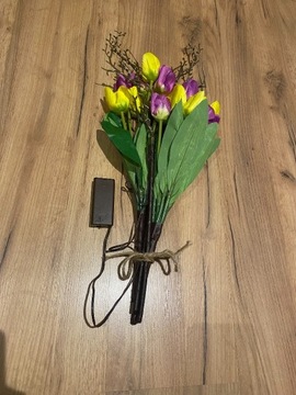 Dekoracyjne Gałązki tulipany LED 54 cm