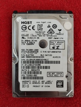 Dysk HDD Hitachi Travelstar 1TB 7200 