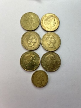 Australia zestaw 7 monet (6x 1 dolar i 1x 2 dolary)