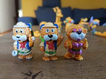 Lwy z Kinder niespodzianki 1993 3 figurki 
