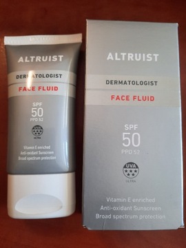 Altruist Krem przeciwsłoneczny do twarzy z SPF 50, 50 ml, Face Fluid