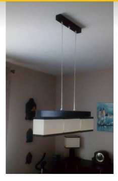 Lampa venge z beżem 100 cm na 70 cm