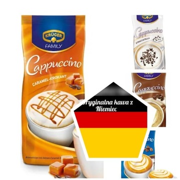 Krüger Cappuccino Zestaw 4x 500 g z Niemiec 