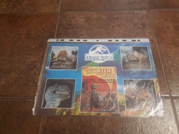 Plakat Jurassic World , Dinozaury , lata 90