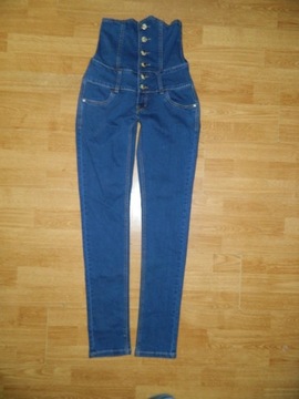 YARRTER Jeans spodnie jeansowe gorset  roz 28