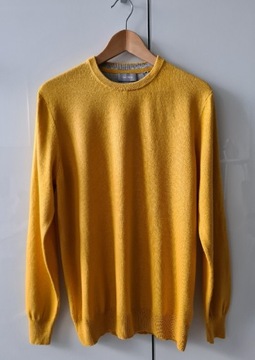 Galeria musztardowy sweter jedwab kaszmir M/L/XL