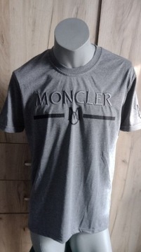 T-shirt koszulka męska Moncler szara  r.XL