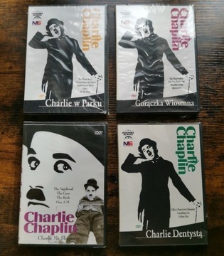 KOLEKCJA Charlie Chaplin 4 płyty DVD folia OKAZJA