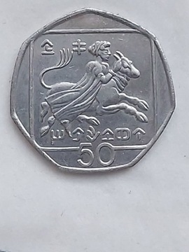 313 Cypr 50 centów, 1993