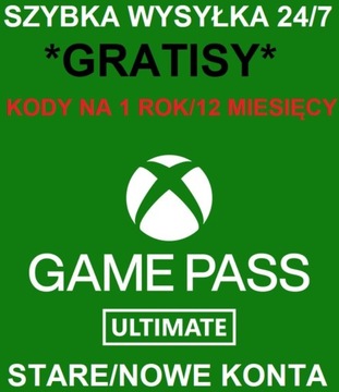 XBOX GAMEPASS ULTIMATE 12 MIESIĘCY 24/7