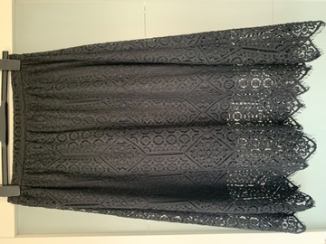 Koronkowa czarna spódnica H&M 36 S M vintage
