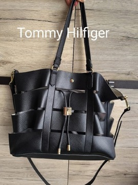 Torba pleciona shooper tommy Hilfiger 