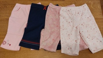 Spodnie dla dziewczynki 3-12 m. - 8 sztuk