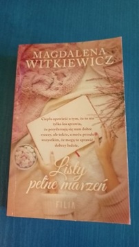 Książka Magdalena Witkiewicz Listy pełne marzeń