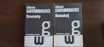 Książki Bakakaj i Dramaty W. Gombrowicz