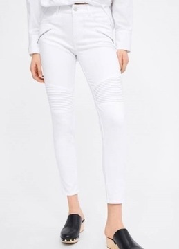 (40/L) ZARA/Białe spodnie rurki/jeansy/dżinsy/NOWE