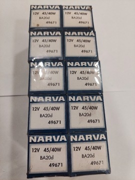 Żarówka NARVA BA20d  12V 45/40W  NOWE