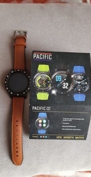 Czarny Smartwatch męski Pacific 02 GPS Rozmowy Pul