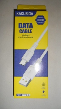 KAKU Kabel Przewód 2,8A 2m USB Typ C biały