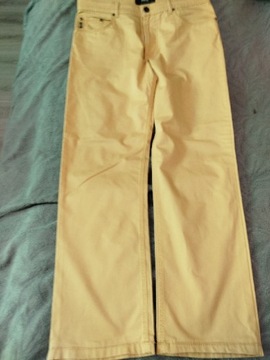Spodnie męskie żółte 