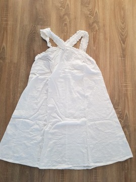 Lekka biała sukienka na lato r. 36