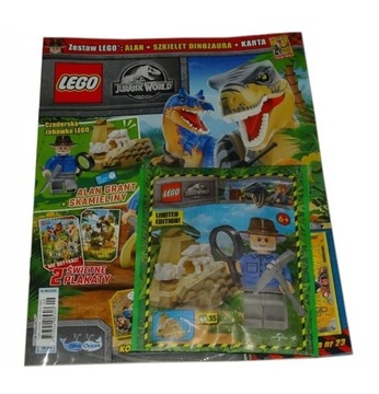 Magazyn Czasopismo LEGO Jurassic World- 09/2023 - Alan Grant i skamieliny