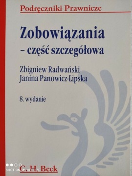 Zobowiązania - cześć szczegółowa, Z. Radwański ...