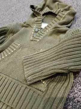CHEROKEE sweter z kapturem 6-9 m-cy 74 sweterek