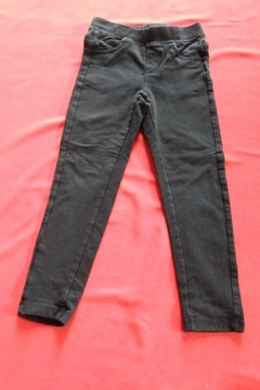 Ds 110 Spodnie dziewczęce dresowe cienkie czarne