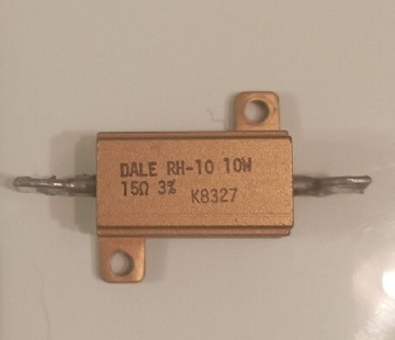 REZYSTOR DALE RH-10 15 OHM (10W) używany