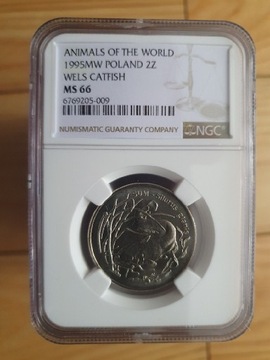 1995r 2zł SUM - Mennicza Grading NGC MS66