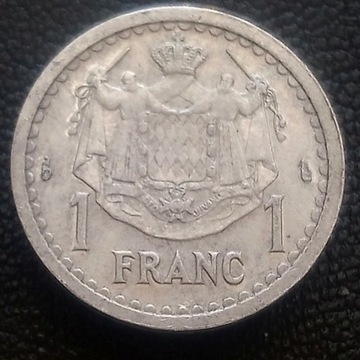 A21 Monako Monaco 1 frank bez daty (1943)