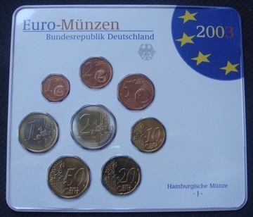 NIEMCY - Euro - Munzen 2003 J