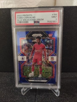 Panini Prizm Carvalho RC Liverpool 41/75 PSA 9