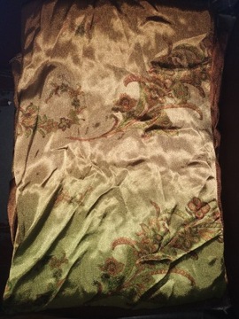 Błyszczące sari złoto-brązowo-zielone 600x115 cm