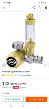 Reduktor  Aqua Nova NC02 -REGplus Elektrozawór 