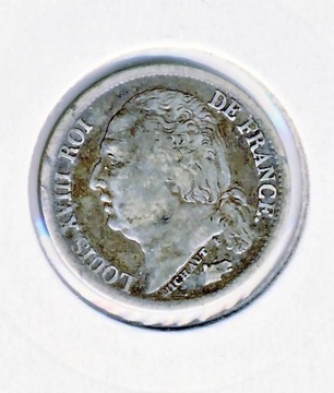 1/2 franka 1820 A ludwik XVIII