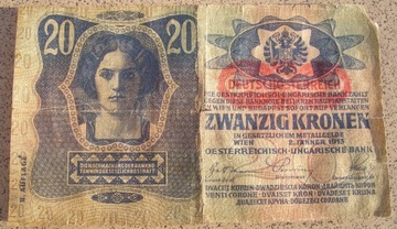 Austro- Wegry 20 koron 1913