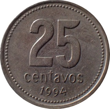 Argentyna 25 centawos z 1994 roku - O. MOJĄ OFERTĘ
