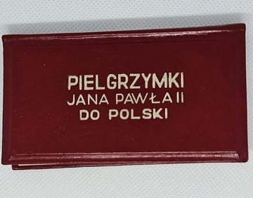 Zestaw czterech medali Pielgrzymki JP II do Polski