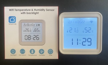 Czujnik temperatury wyświetlacz WIFI Tuya LCD AAA
