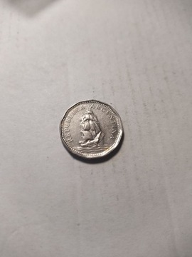 Argentyna 5 pesos 1966 żaglowiec 