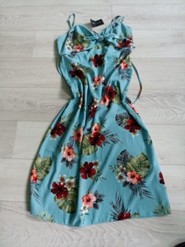 Sukienka w kwiaty wiosenna kolekcja New look XL