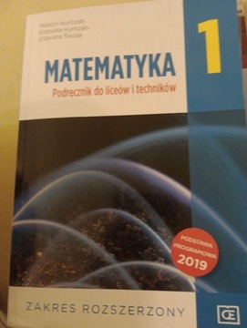 Matematyka podręcznik 1 liceum zakres rozszerzony 