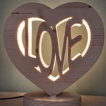 Lampka LED - Serce LOVE, walentynki