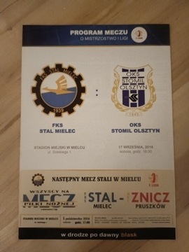 Program Stal Mielec - Stomil Olsztyn 2016/17