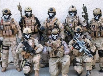 Kominiarka Ghost siły specjalne navy seals czarna 