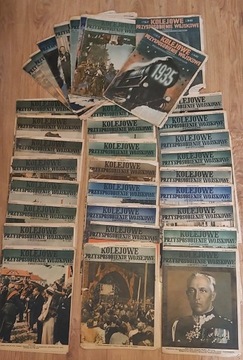 Kolejowe Przysposobienie Wojskowe 34 szt. 1935-39