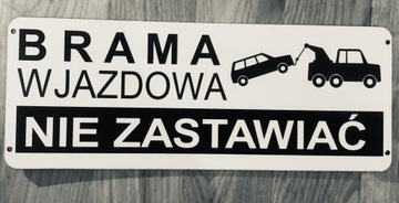 Zakaz parkowania tabliczka