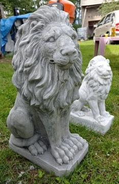 Lew Lwy z Betonu Figurka Figurki Rzeźby do Ogrodu